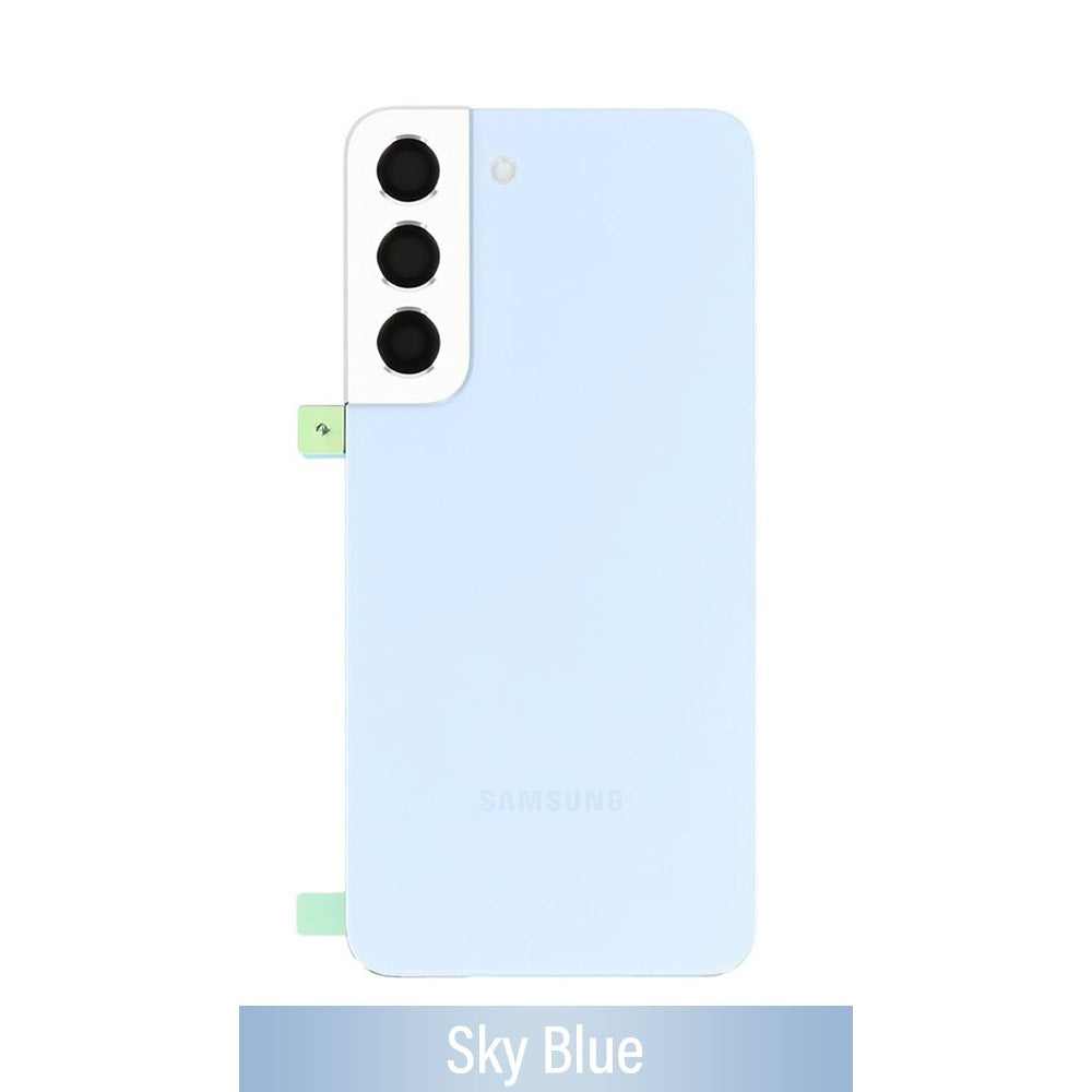 Rear Cover Glass For Samsung Galaxy S22 S901B GH82-27434H (Gold)-Sky Blue Rear Cover Glass For Samsung Galaxy S22 S901B GH82-27434H (Gold)-Sky Blue